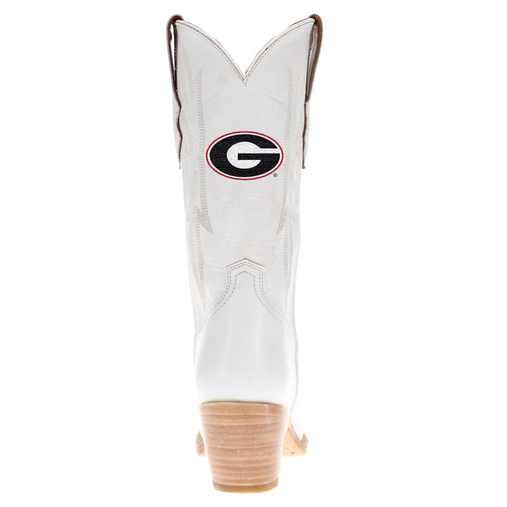 Women's Georgia All White Pointed Toe Cowgirl Boots Leighton Vaccari University