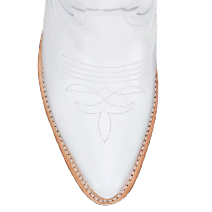 Women's Georgia All White Pointed Toe Cowgirl Boots Leighton Vaccari University