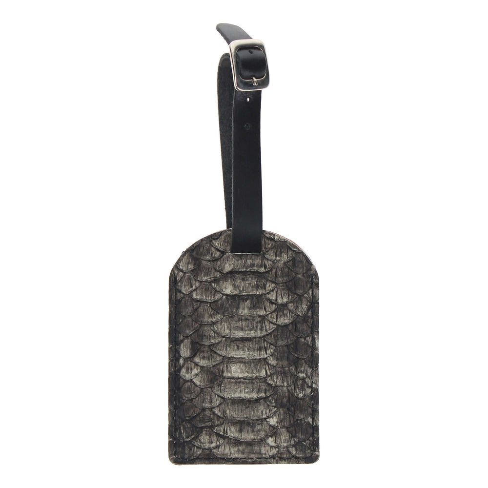 Grey Python Luggage Tag by Vaccari Core