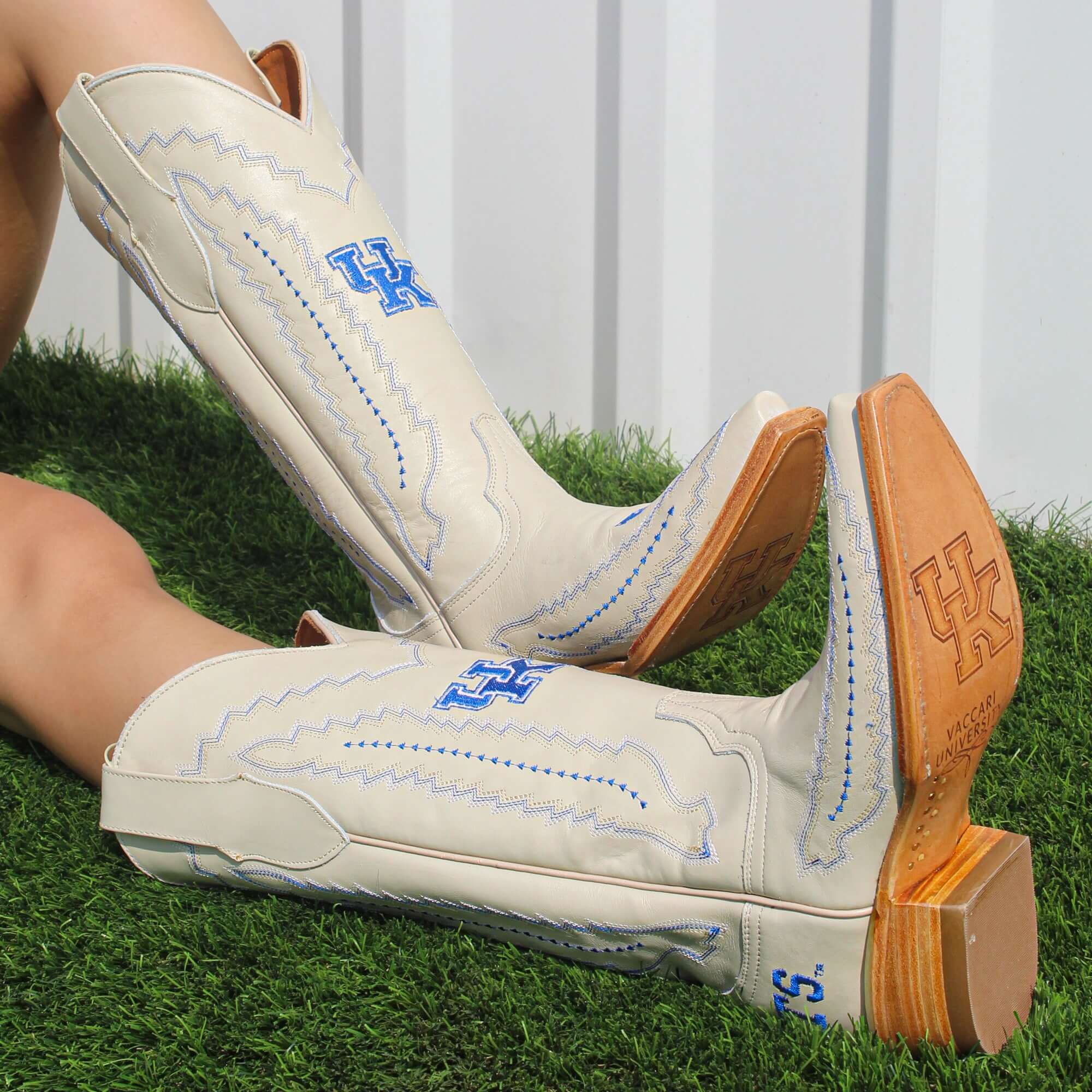 Women's University of Kentucky Bone Snip Toe Cowgirl Boots Naomi by Vaccari