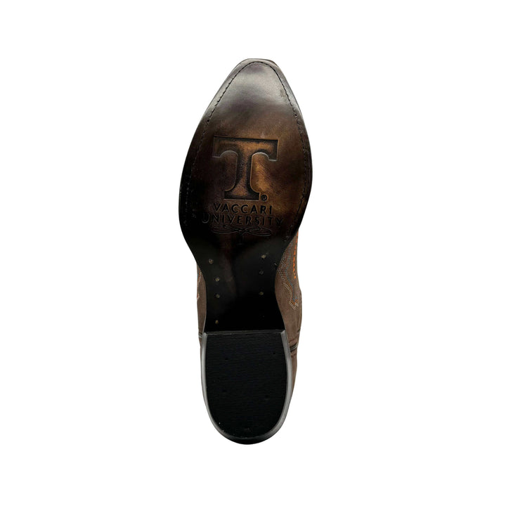 Women's Universtiy of Tennessee Volunteers Cowgirl Boots | Brown Snip Toe Boots | Officially Licensed | Naomi