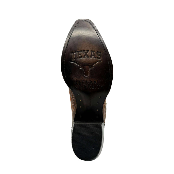 Women's University of Texas Longhorns Cowgirl Boots | Brown Snip Toe Boots | Officially Licensed | Naomi