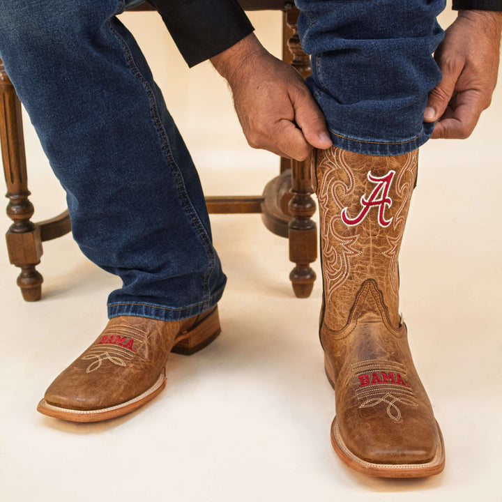 Men's University of Alabama Brown Boot Luke by Vaccari University