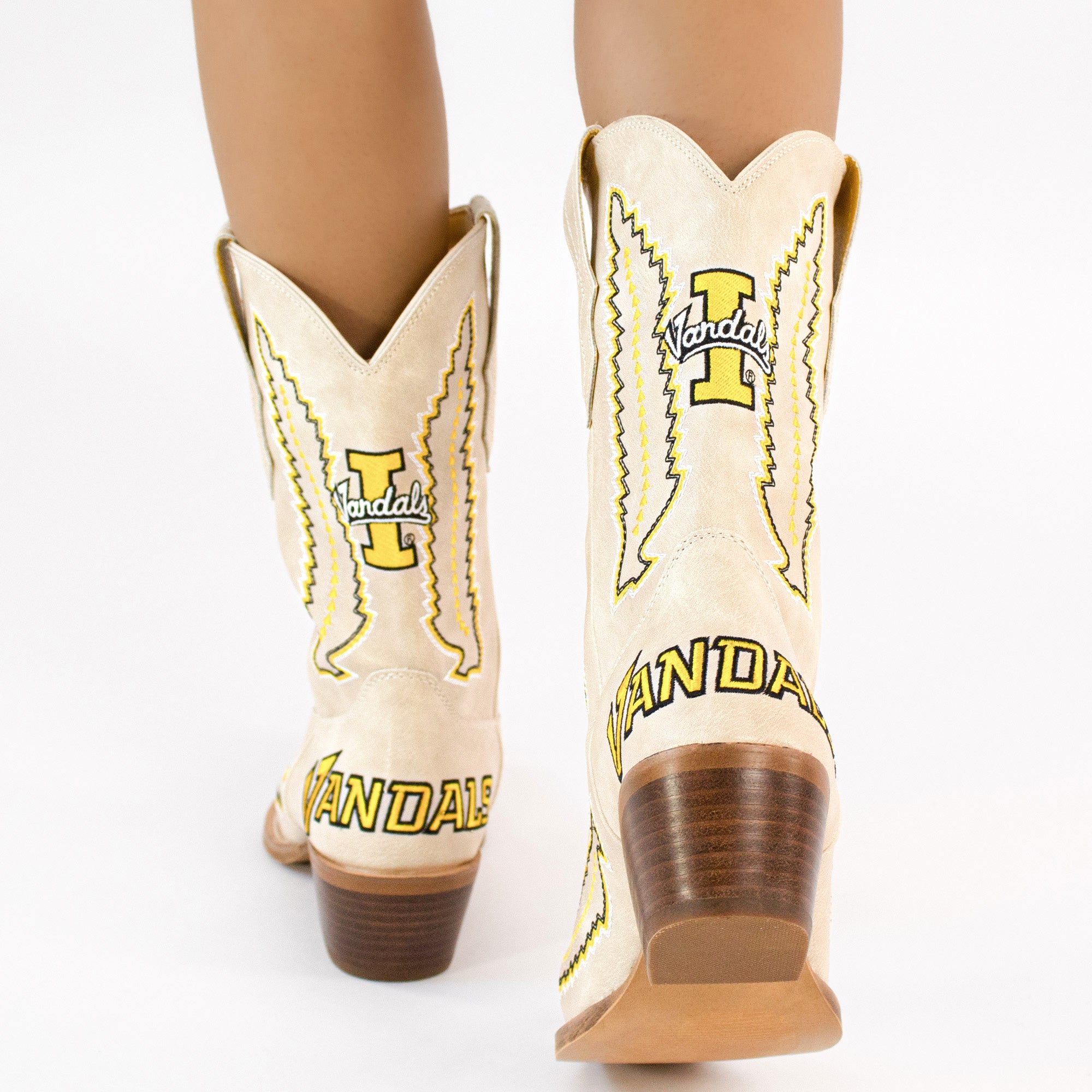 Women's University of Idaho Bone Cowgirl Boot Mimi by V by Vaccari