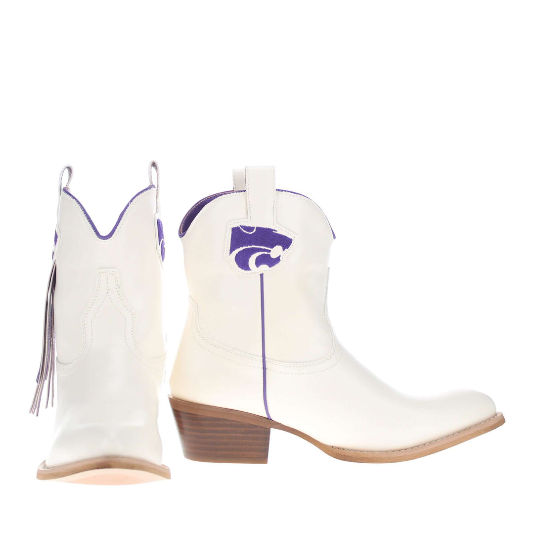 Women's Kansas State University Bone Fringe Bootie Lucy By V By Vaccari
