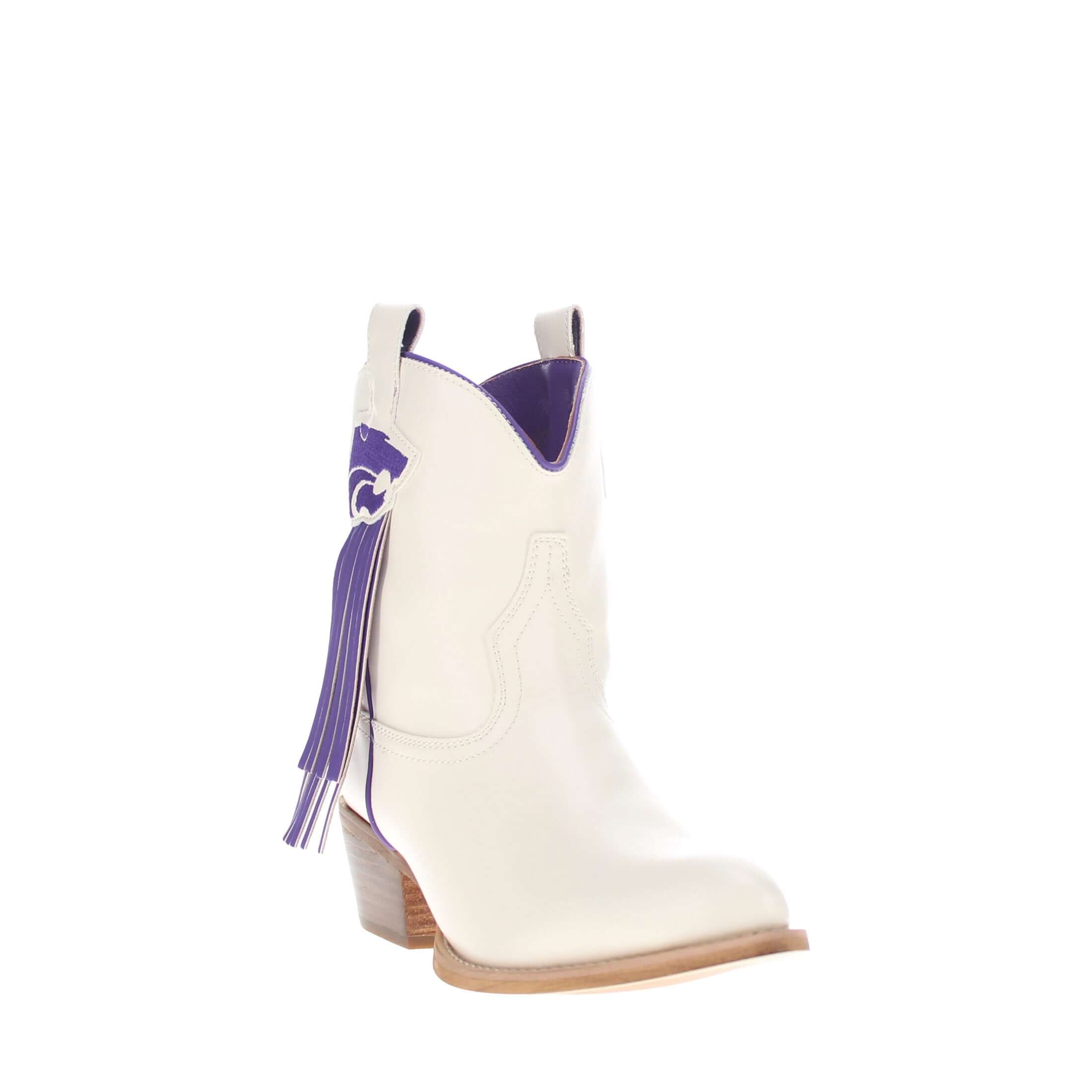 Women's Kansas State University Bone Fringe Bootie Lucy By V By Vaccari