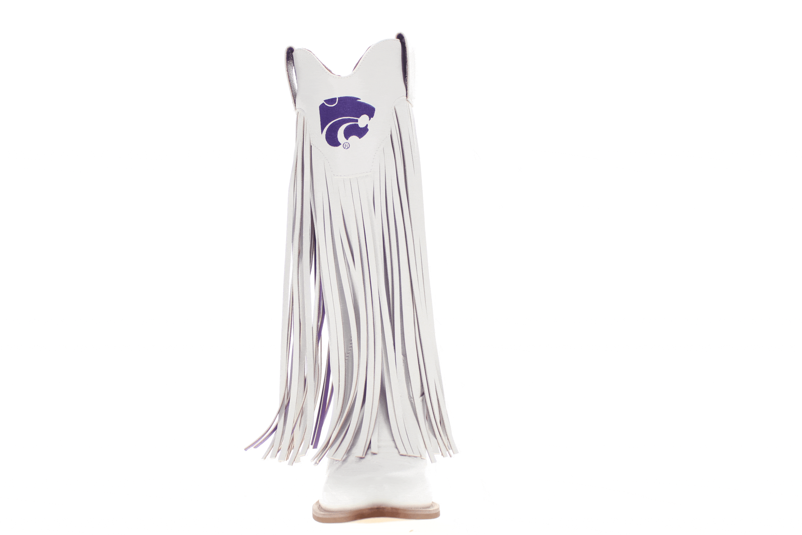 Kansas State University Kacey White Fringe Boot By V By Vaccari