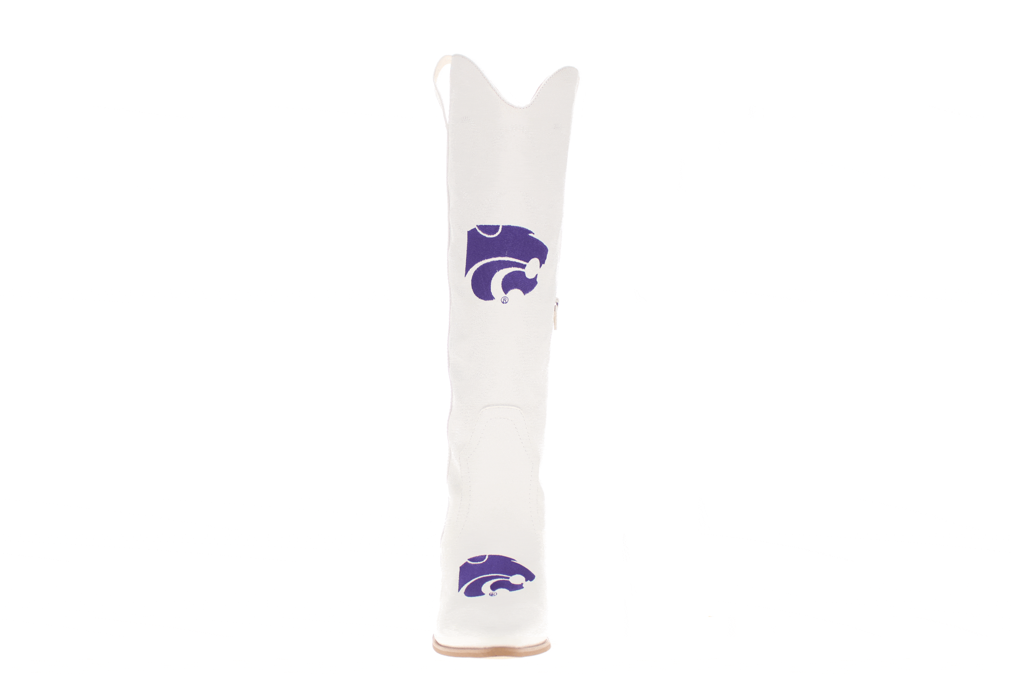 Kansas State University Blair Tall White Boot By V By Vaccari