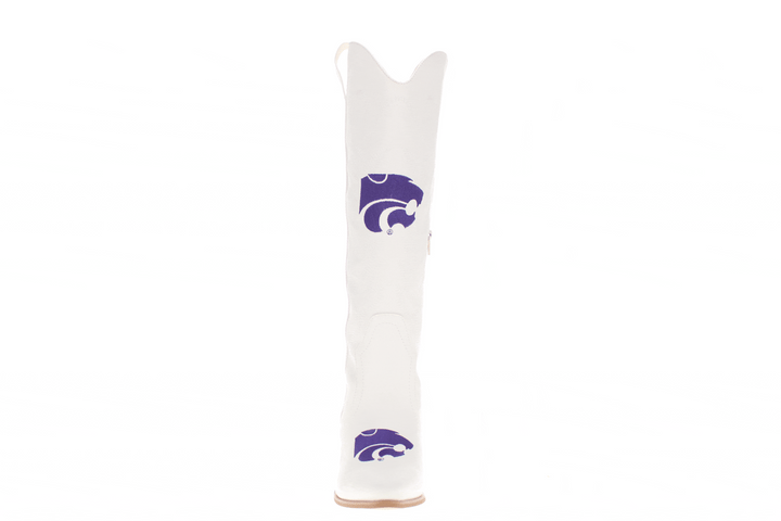 Kansas State University Blair Tall White Boot By V By Vaccari
