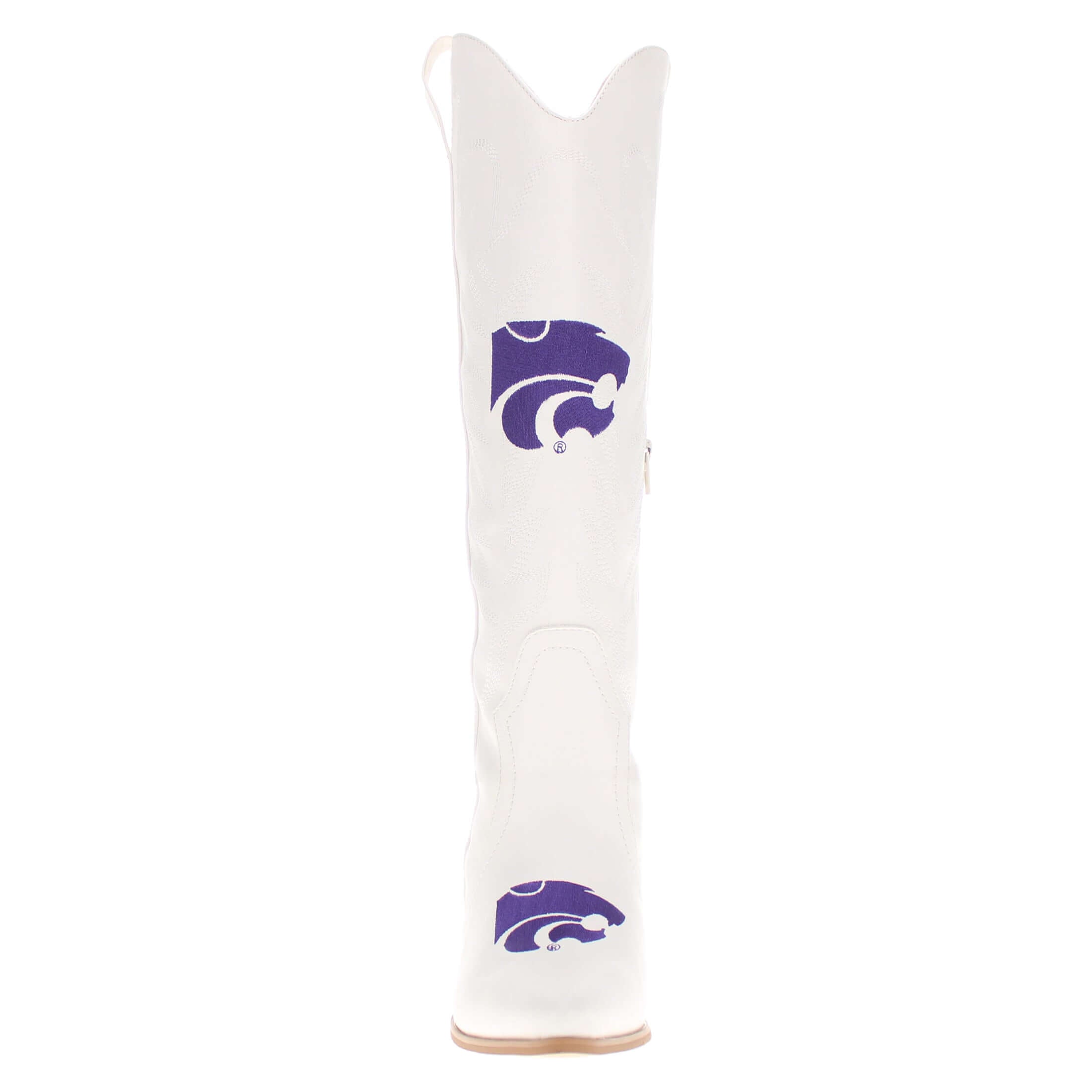 Kansas State University Blair Tall White Boot By V By Vaccari