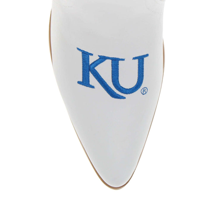 University of Kansas Blair Tall White Boot By V By Vaccari
