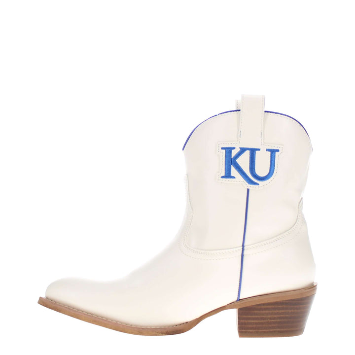 Women's University of Kansas Bone Fringe Bootie Lucy By V By Vaccari