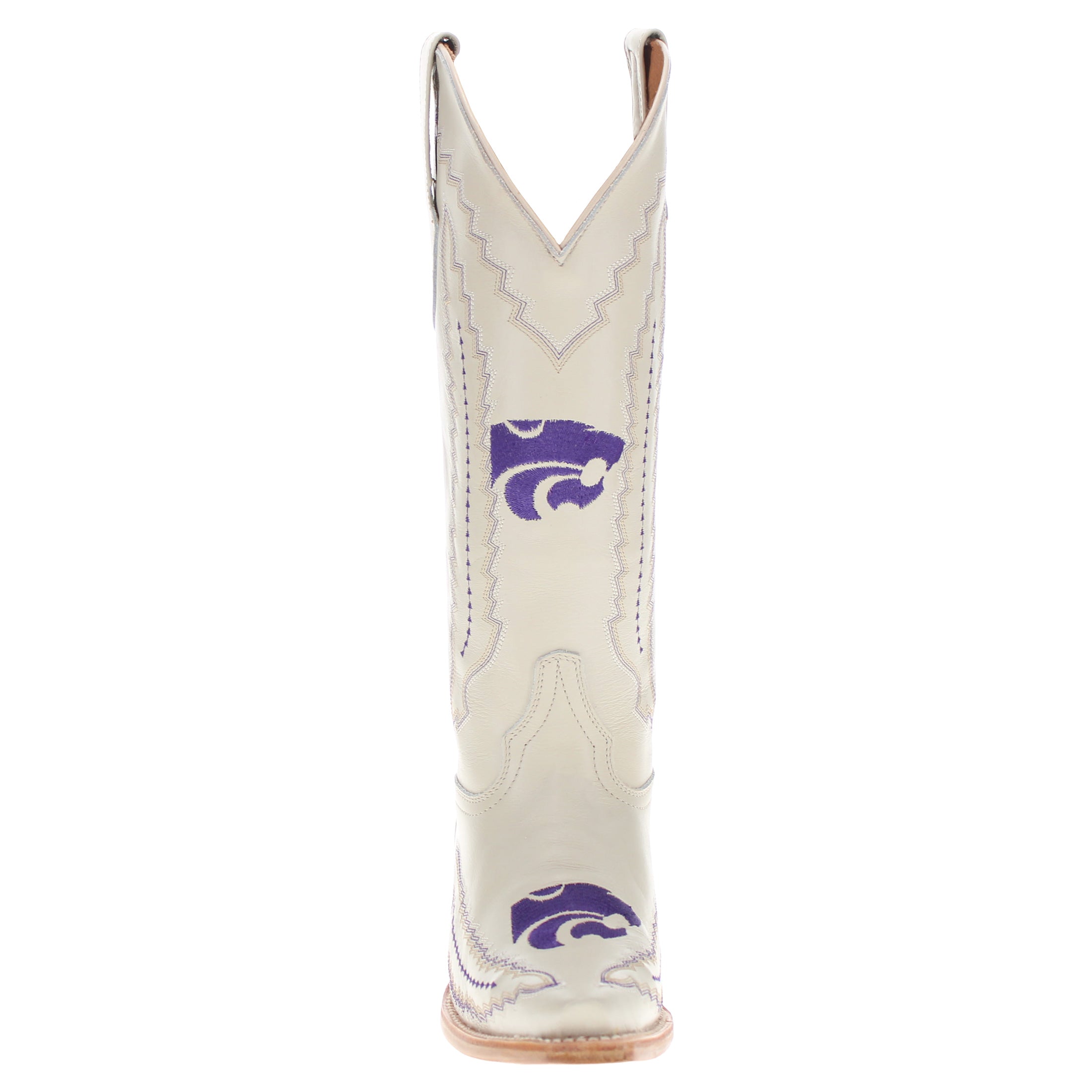 Women's Kansas State University Wildcats Bone Snip Toe Cowgirl Boots Naomi by Vaccari