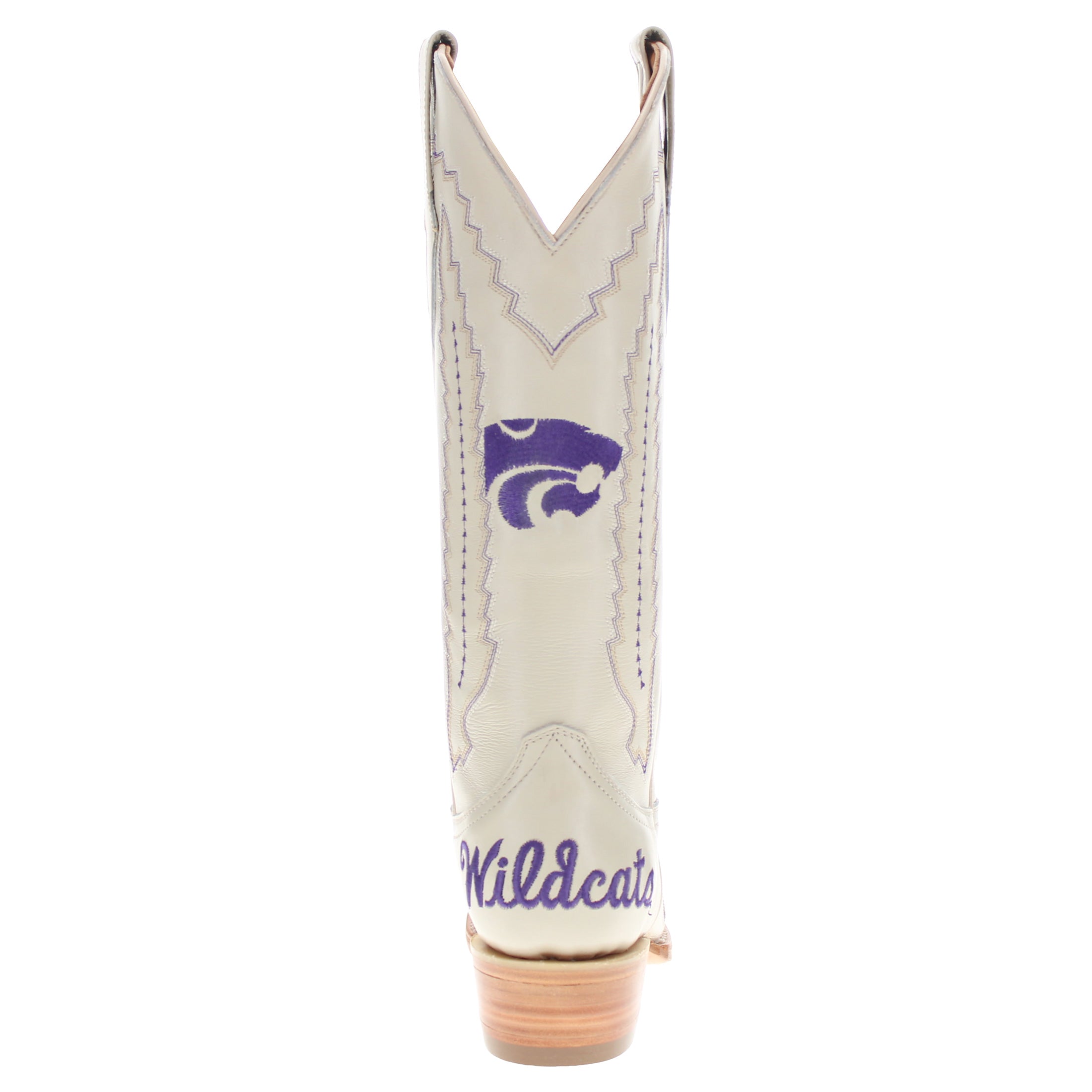 Women's Kansas State University Wildcats Bone Snip Toe Cowgirl Boots Naomi by Vaccari