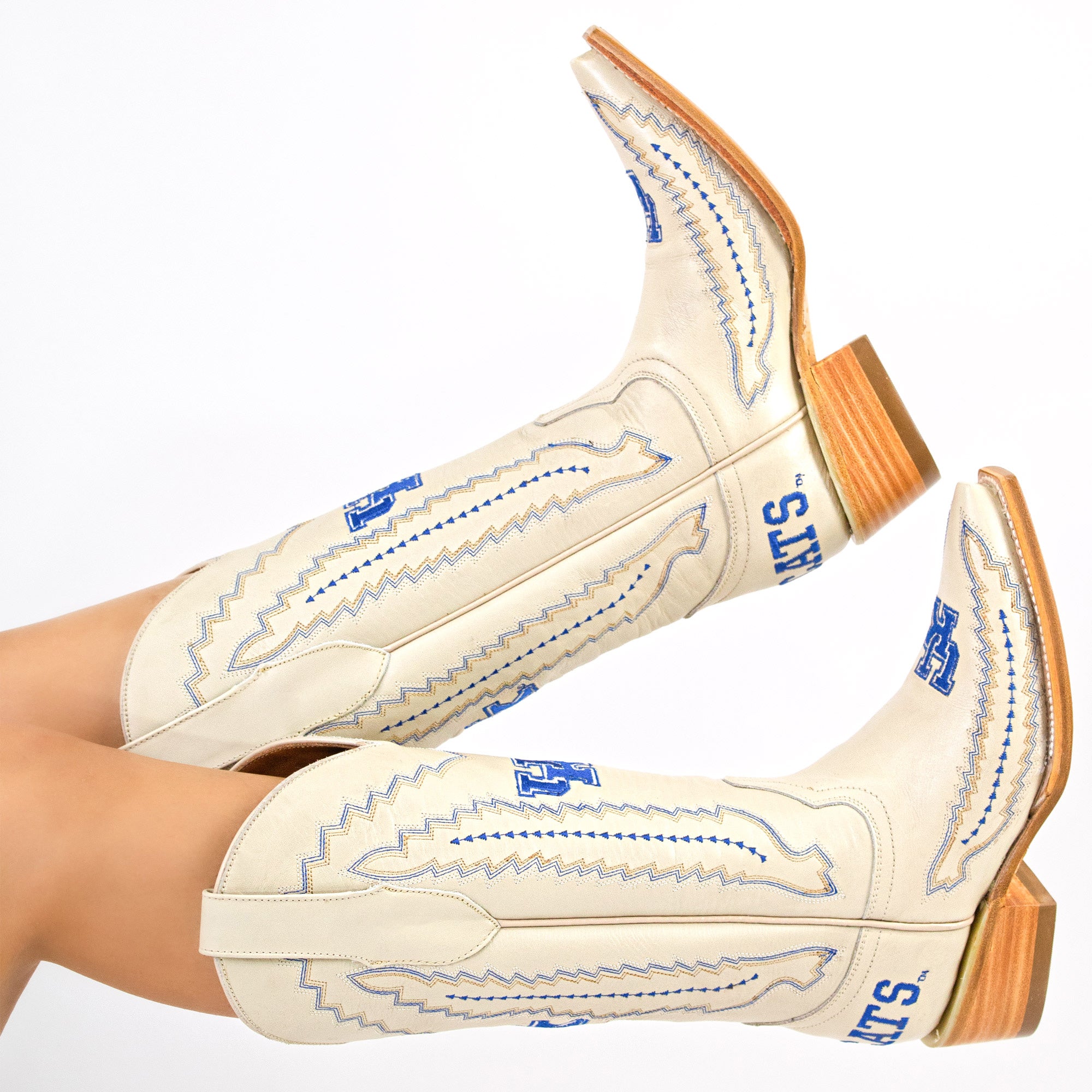 Women's University of Kentucky Bone Snip Toe Cowgirl Boots Naomi by Vaccari