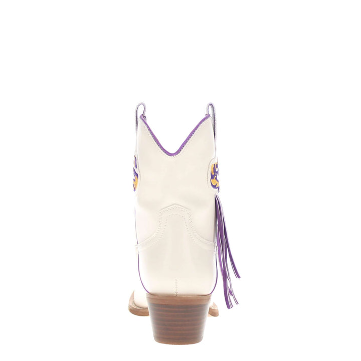 Women's LSU Bone Fringe Bootie Lucy By V By Vaccari