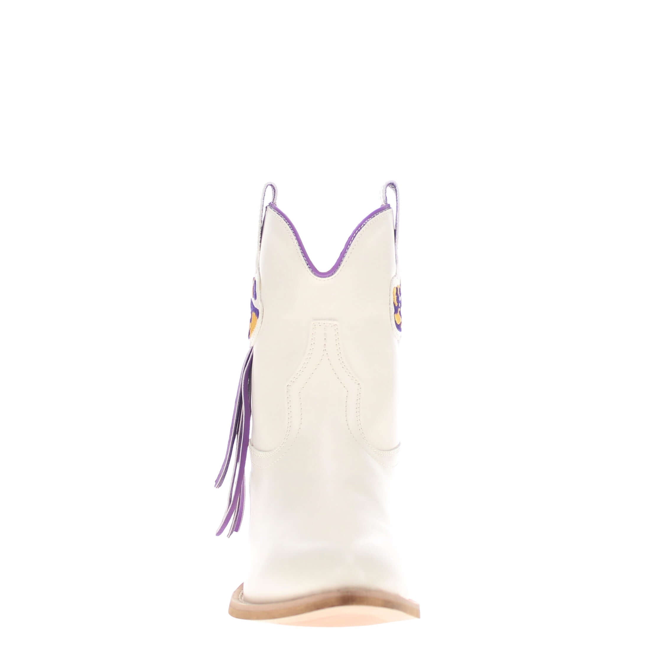 Women's LSU Bone Fringe Bootie Lucy By V By Vaccari