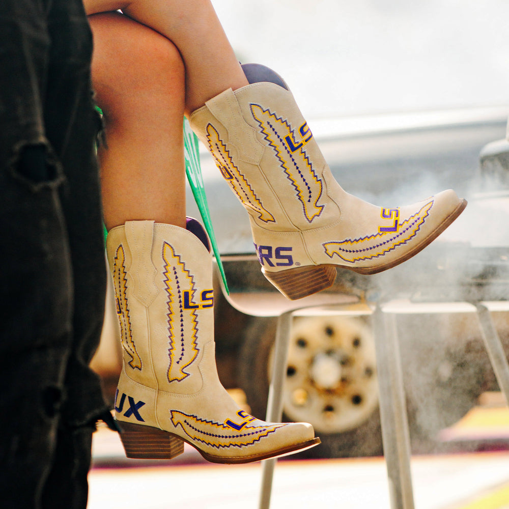 Louisiana State University Mimi Short Bone Boot By V By Vaccari