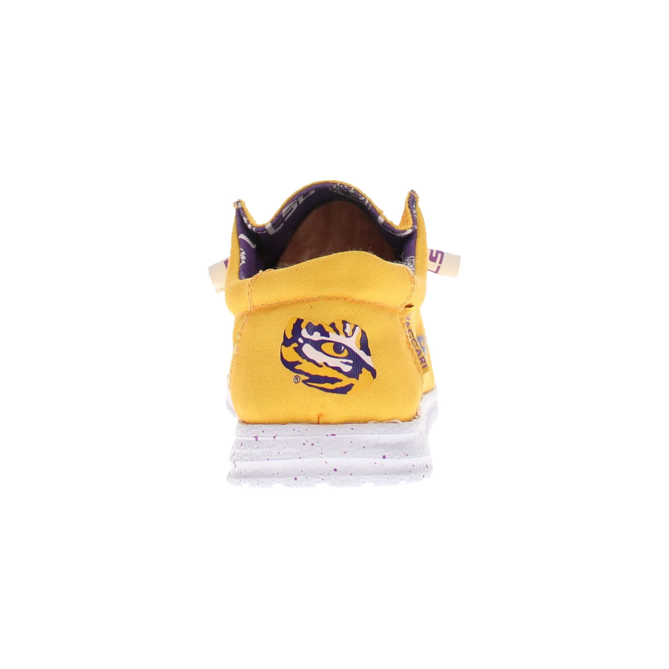 Men's Louisiana State University Yellow Canvas Casual Shoe by Vaccari