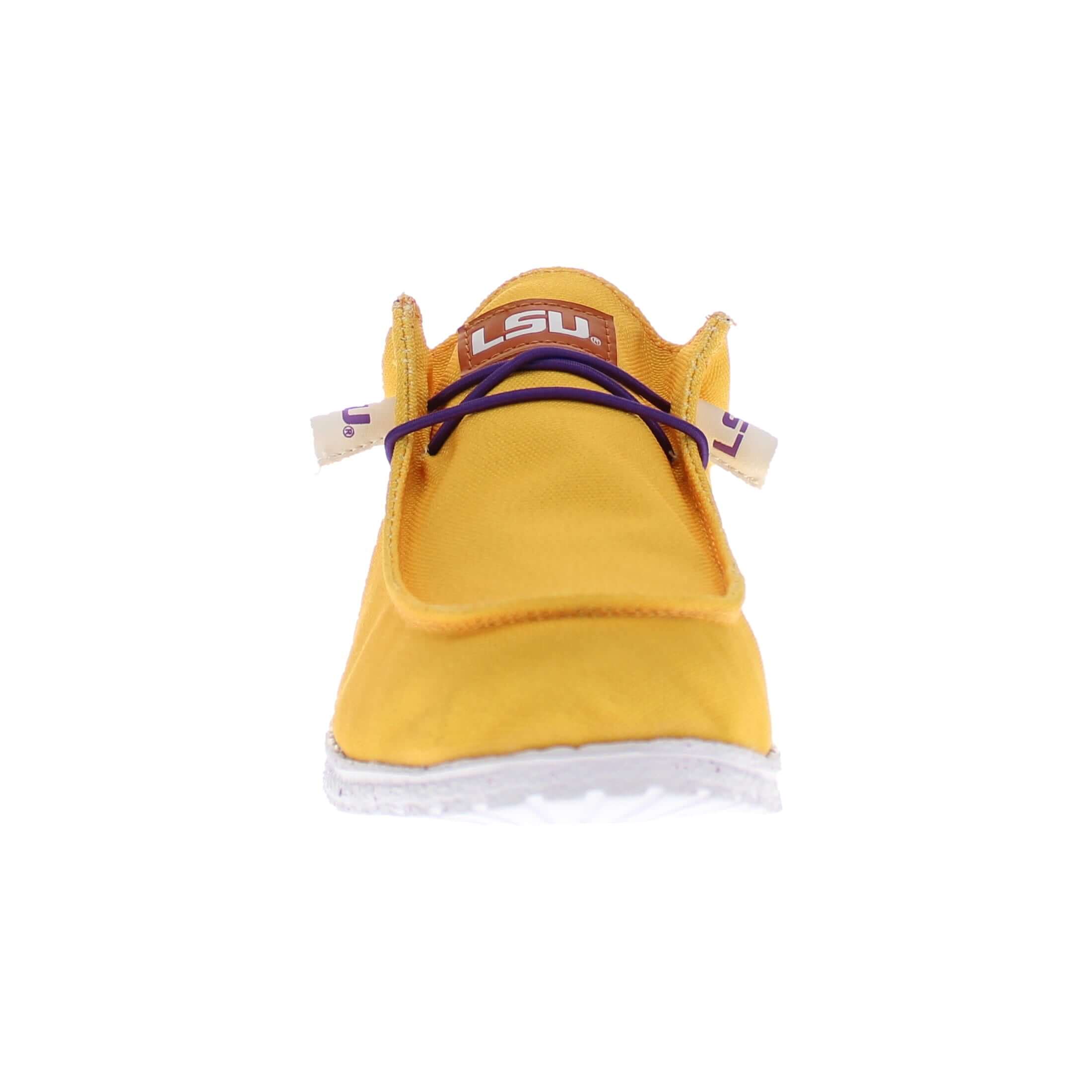 Men's Louisiana State University Yellow Canvas Casual Shoe by Vaccari