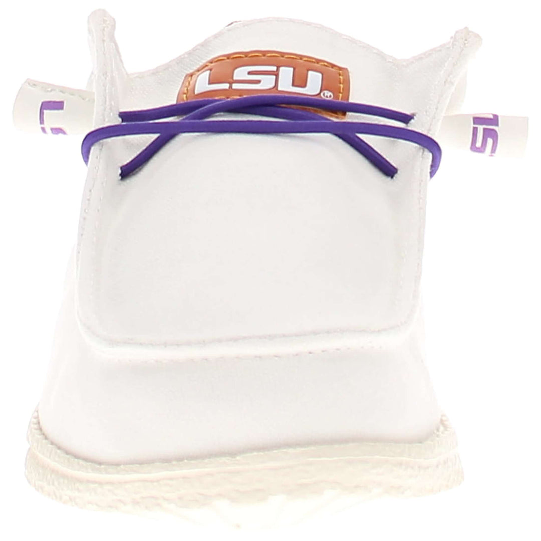 Women's Louisiana State University Off White Canvas Shoes by Vaccari