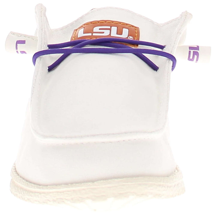 Women's Louisiana State University Off White Canvas Shoes by Vaccari