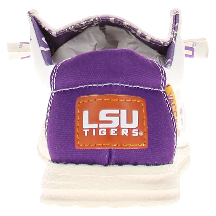 Women's Louisiana State University Off White Canvas Shoes by Vaccari