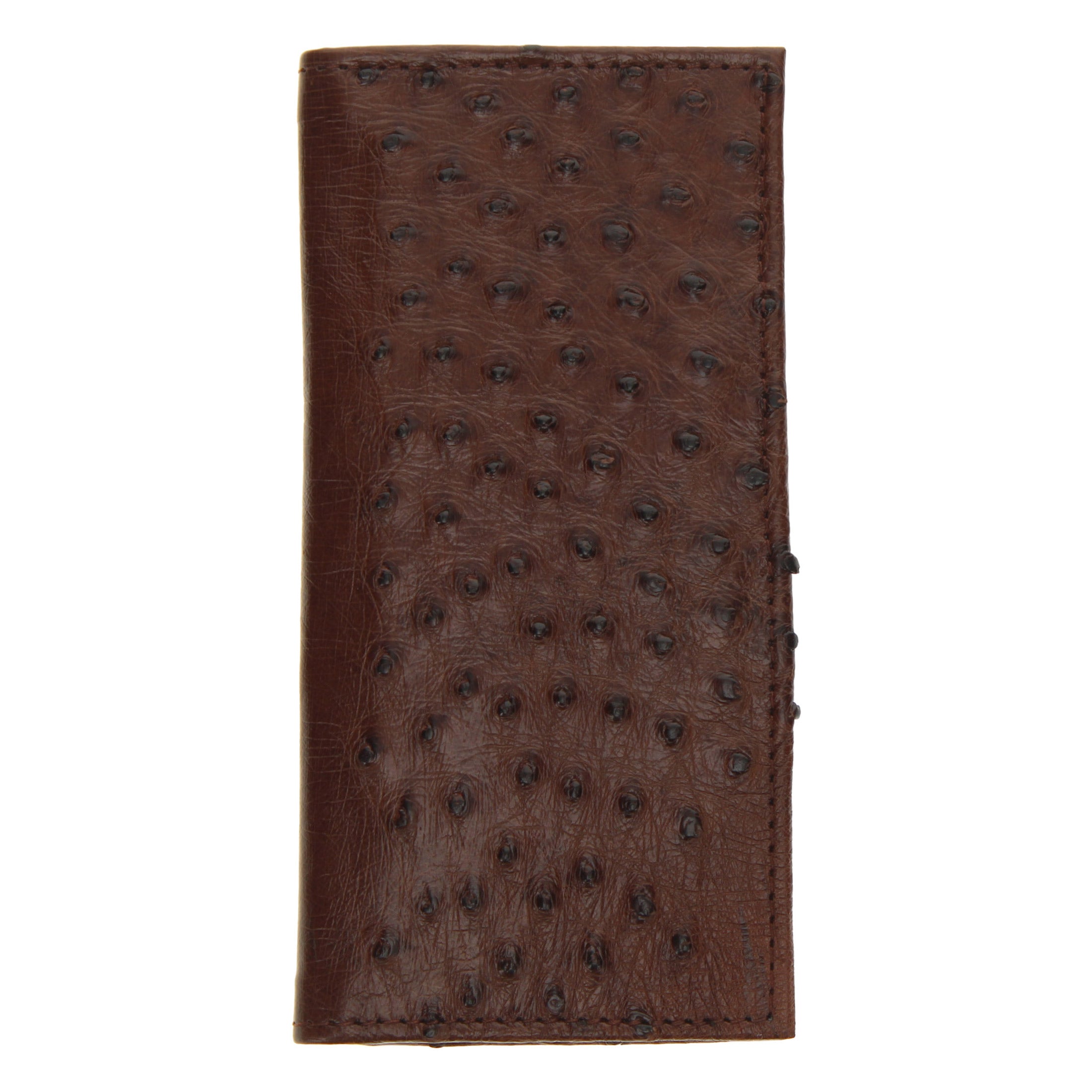 Full Quill Ostrich Checkbook Wallet