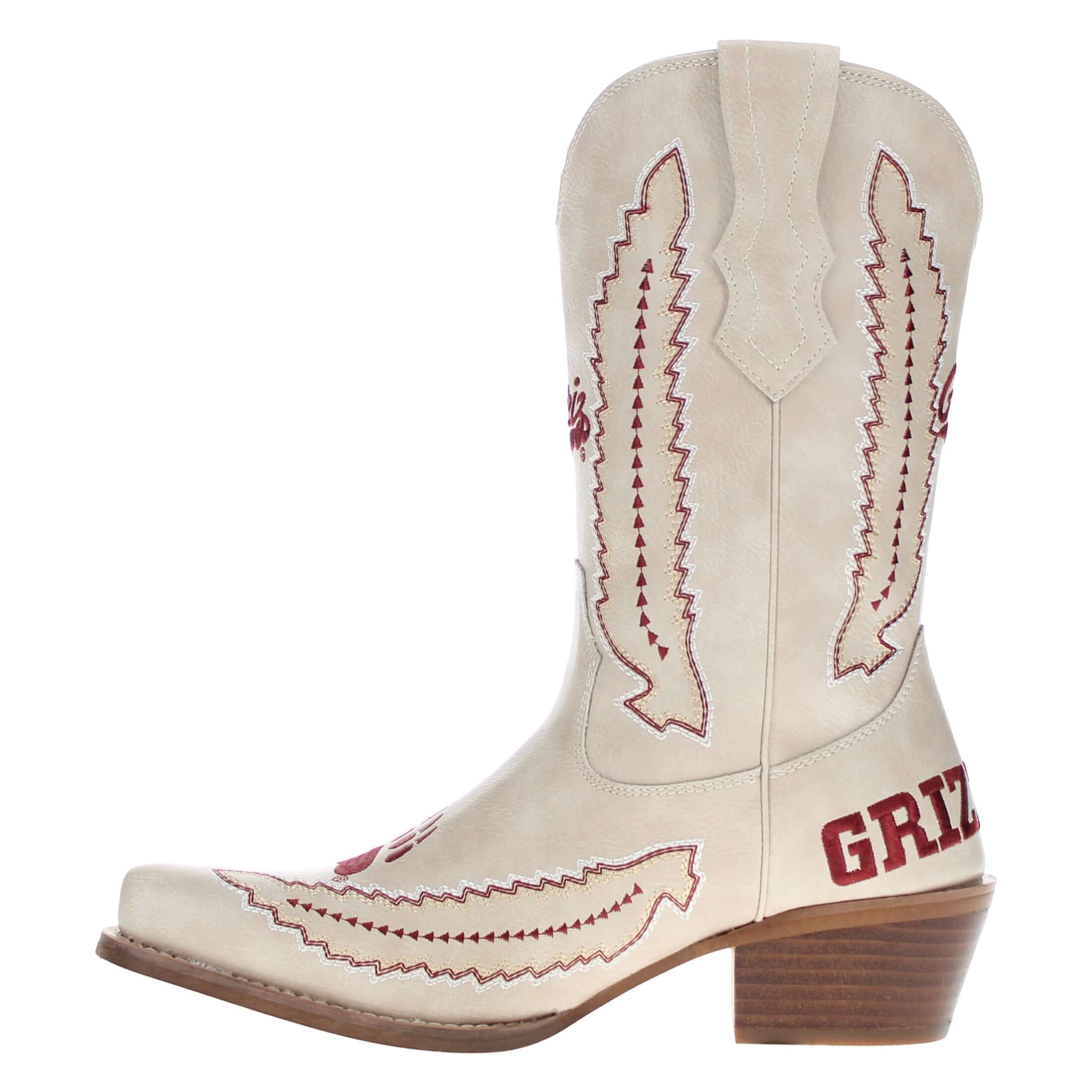 Women's University of Montana Bone Cowgirl Boot Mimi by V by Vaccari