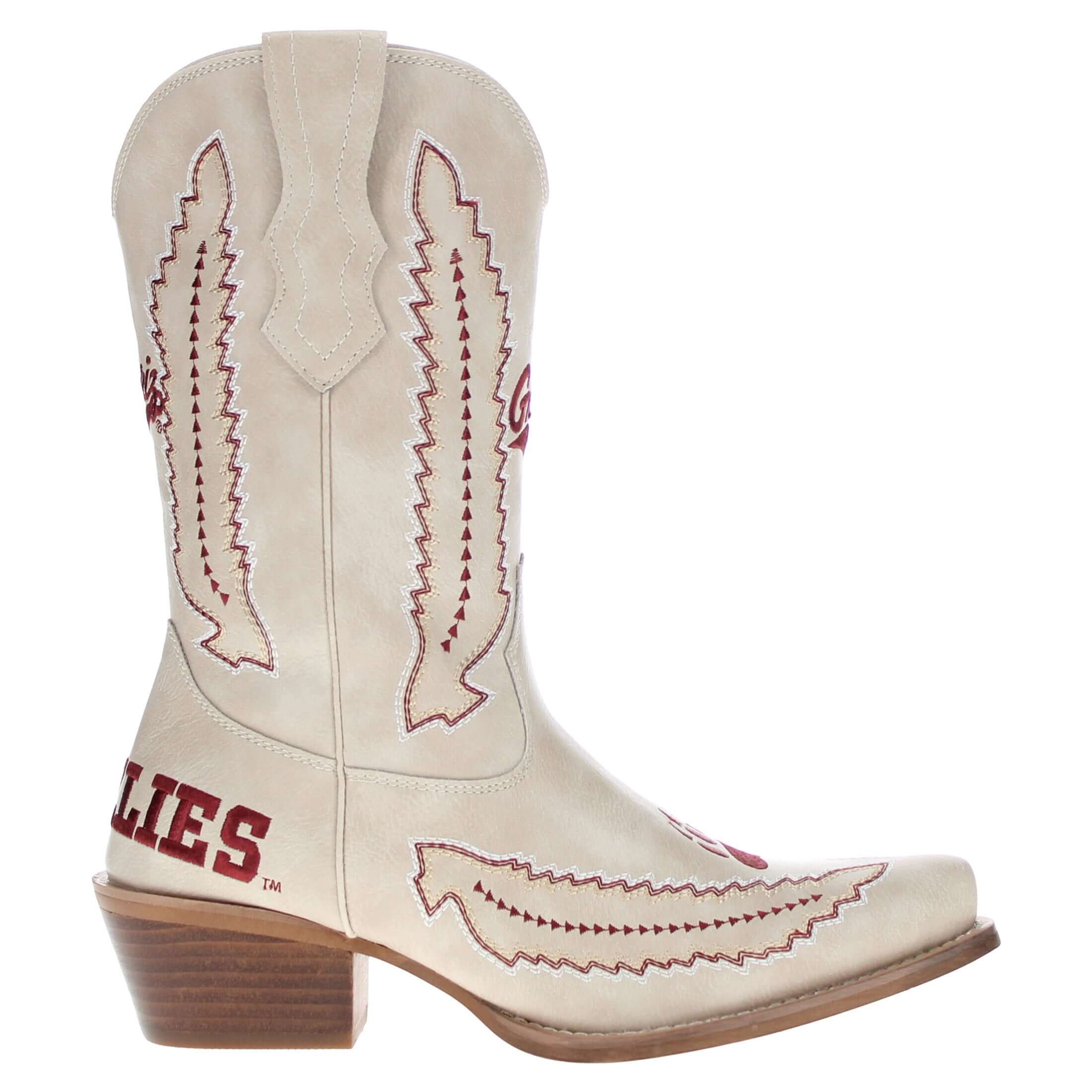 Women's University of Montana Bone Cowgirl Boot Mimi by V by Vaccari