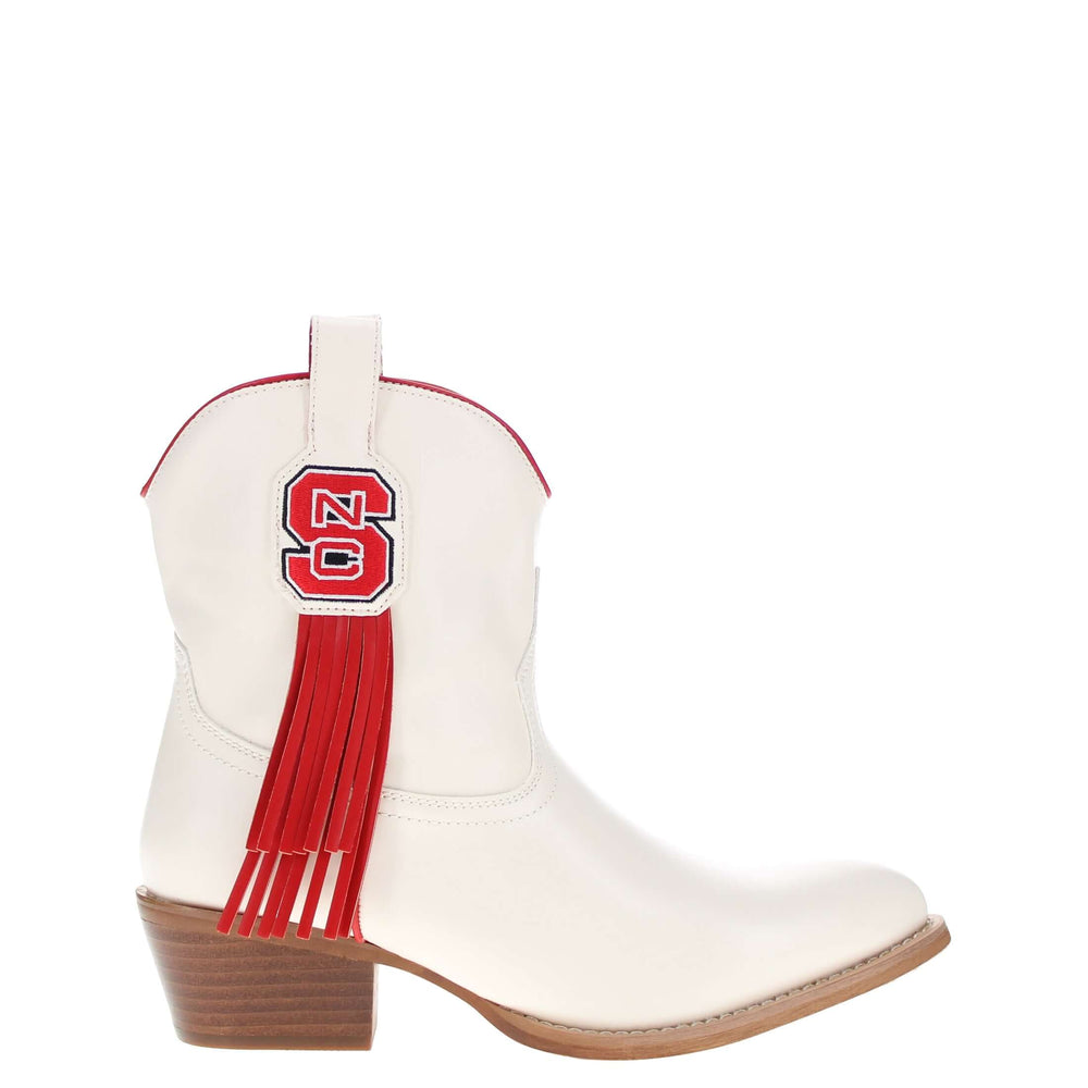 Women's NC State University Bone Fringe Bootie Lucy By V By Vaccari
