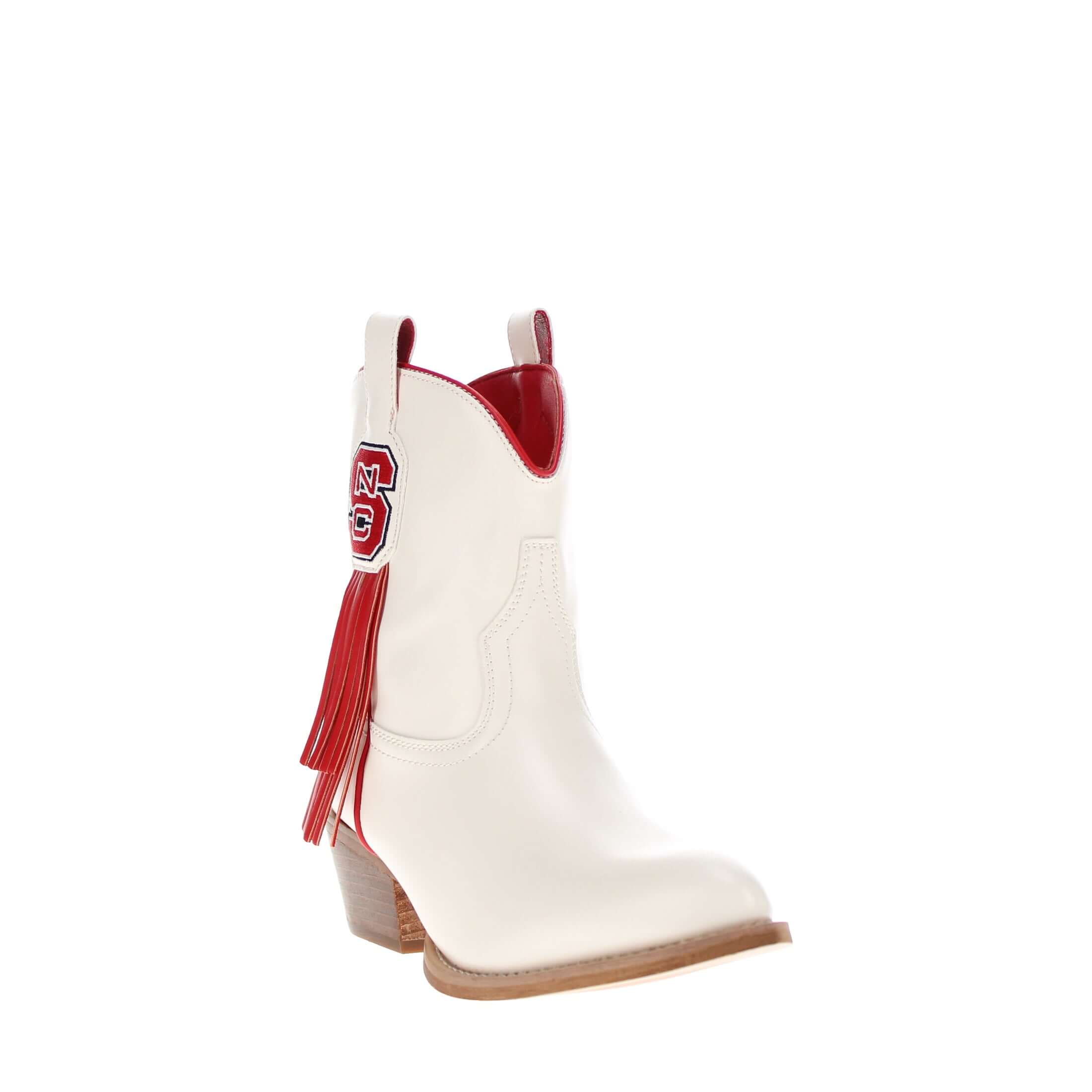 Women's NC State University Bone Fringe Bootie Lucy By V By Vaccari