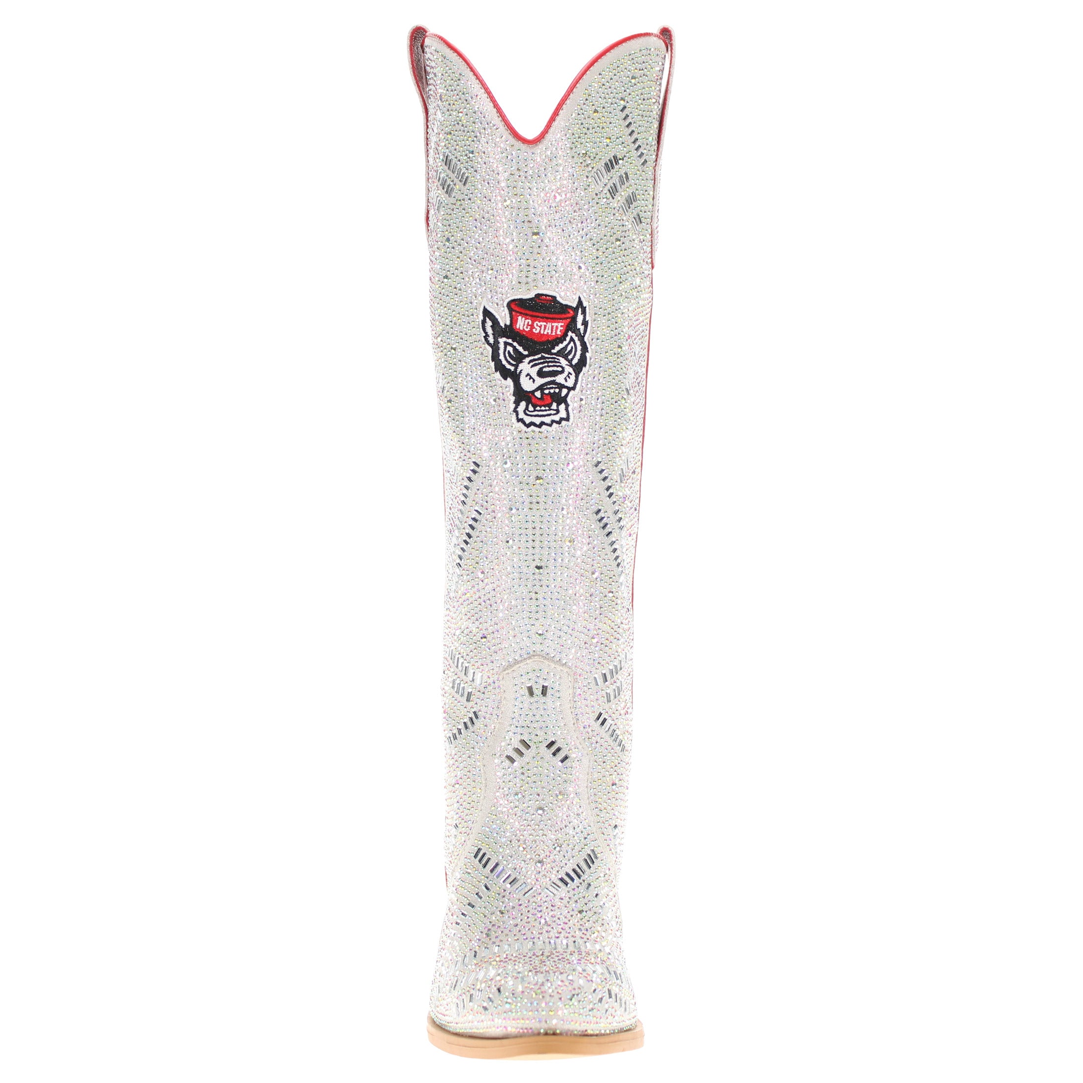 Women's NC State Natural Tall Bling Cowgirl Boots Amber by V by Vaccari