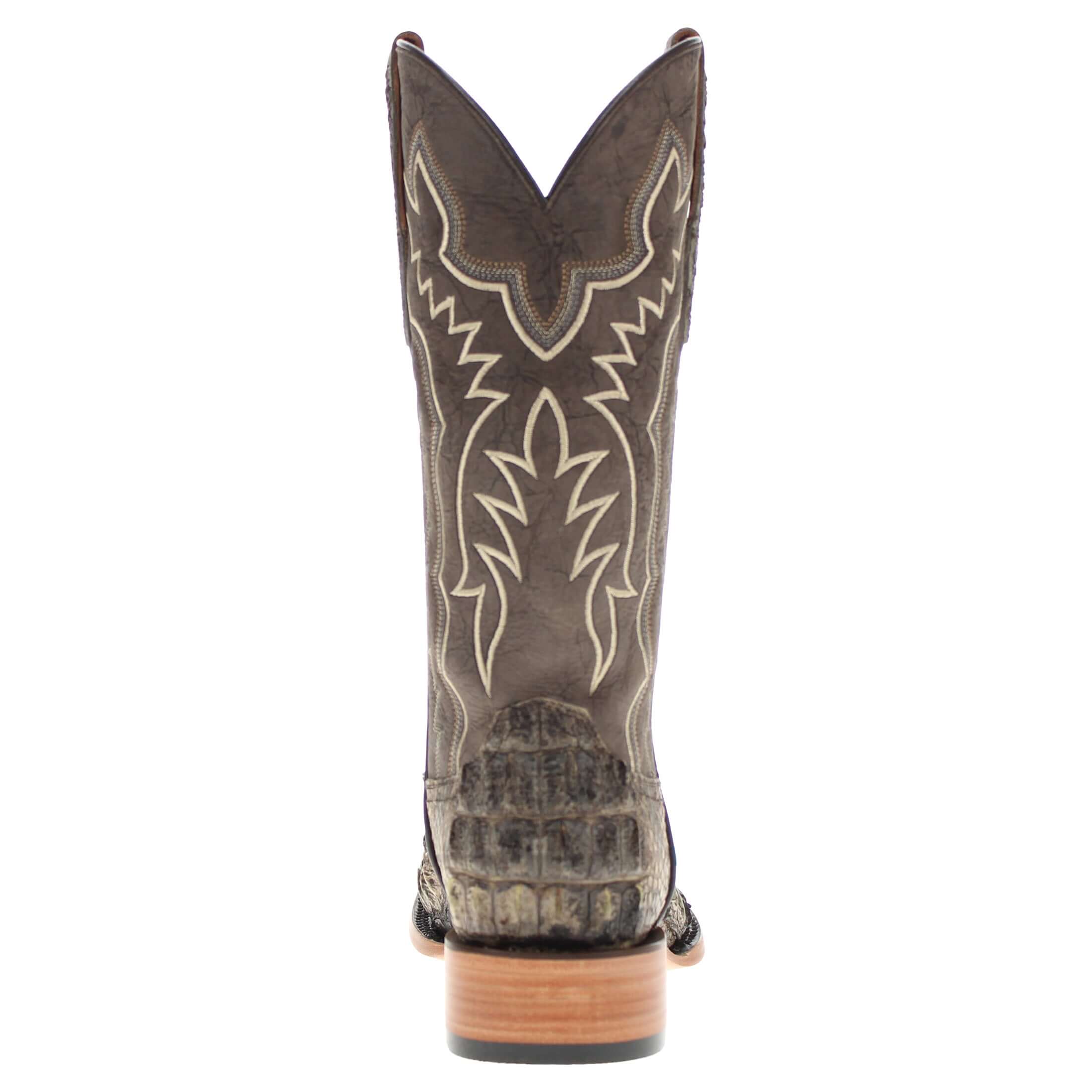 Men's Natural Alligator Hornback Cowboy Boots Zaire by Vaccari Core