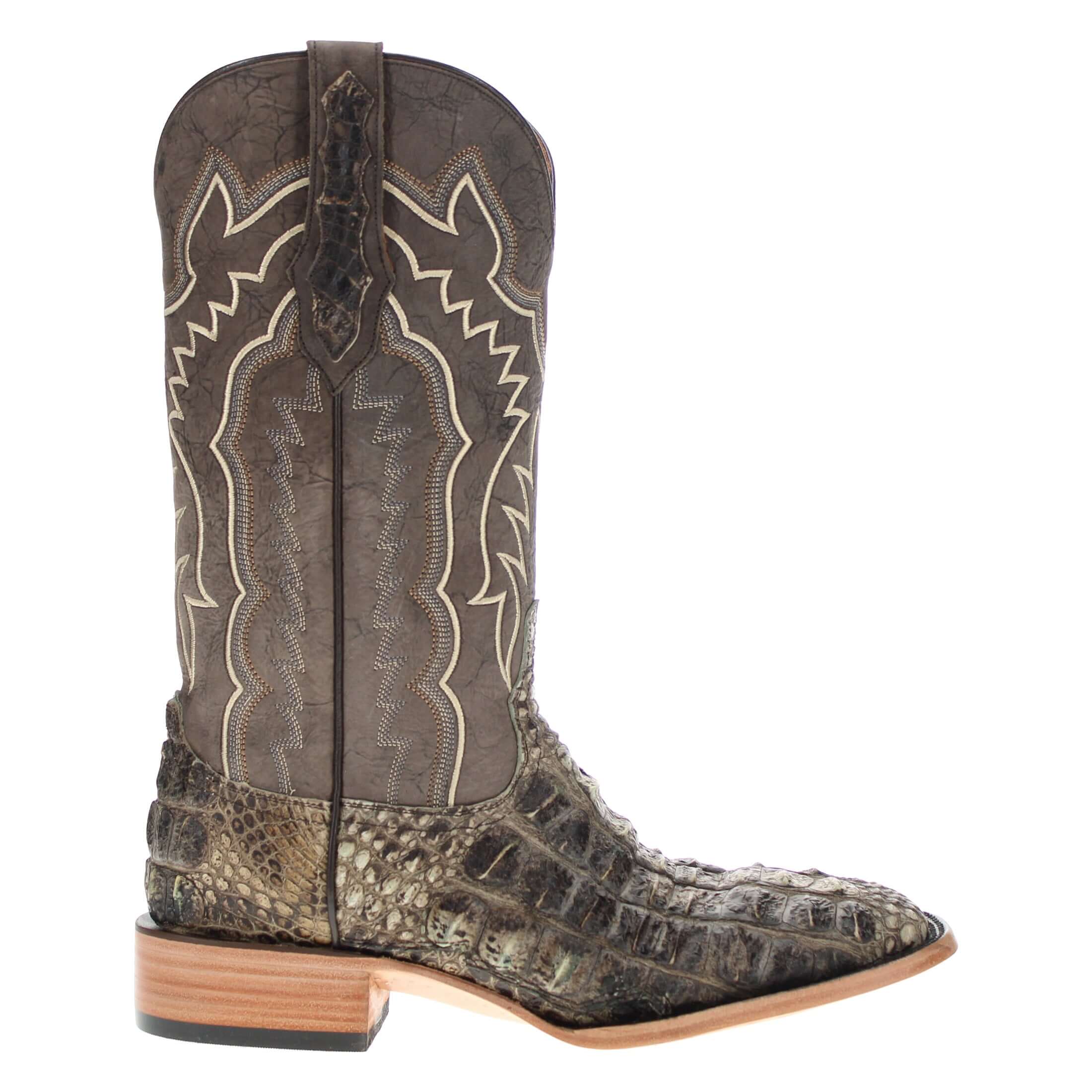 Men's Natural Alligator Hornback Cowboy Boots Zaire by Vaccari Core