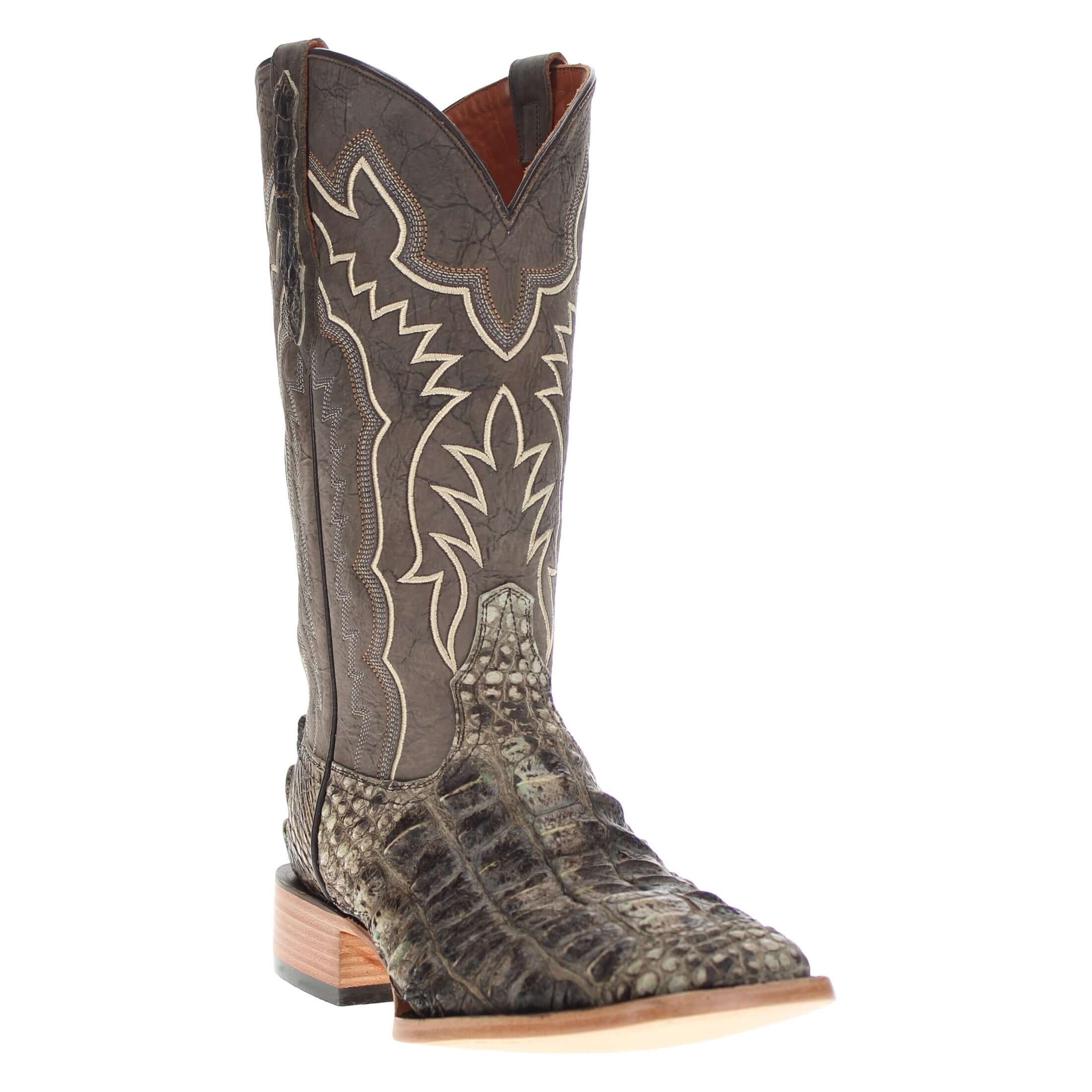 Men's Natural Hornback Alligator Boots | Vaccari Boots