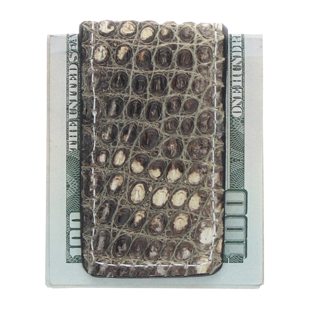 Natural American Alligator Money Clip by Vaccari
