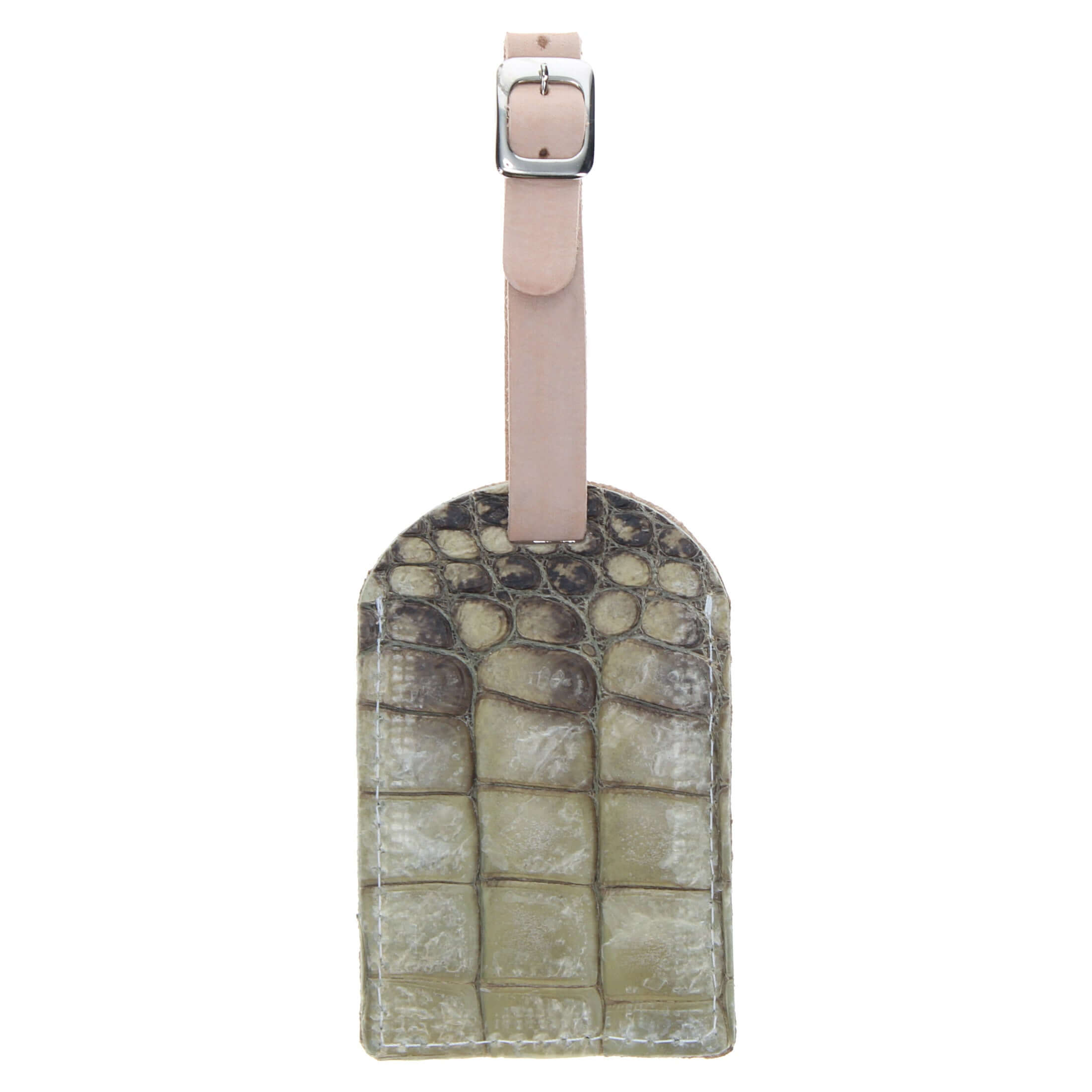 Men's Natural American Alligator Luggage Tag | Vaccari Boots
