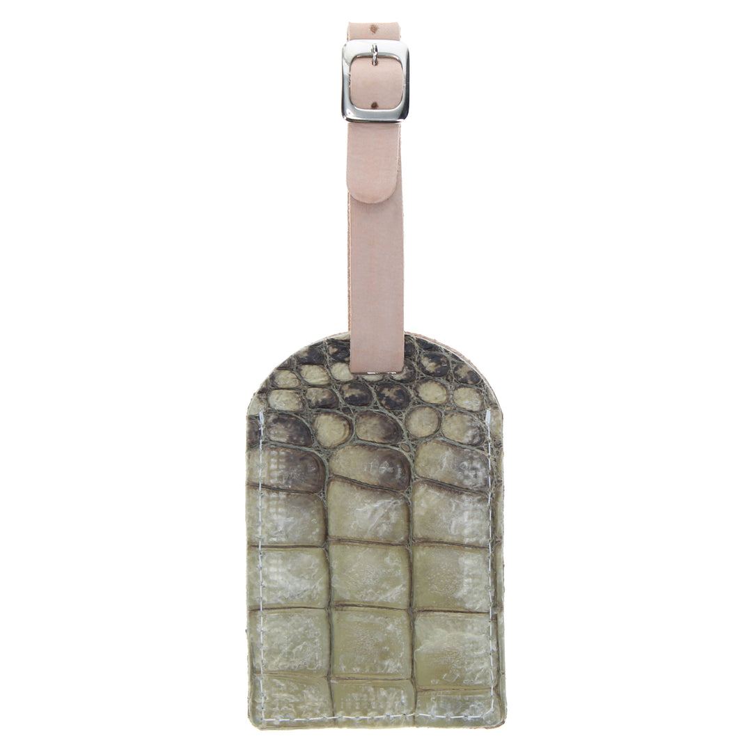 Natural American Alligator Luggage Tag by Vaccari