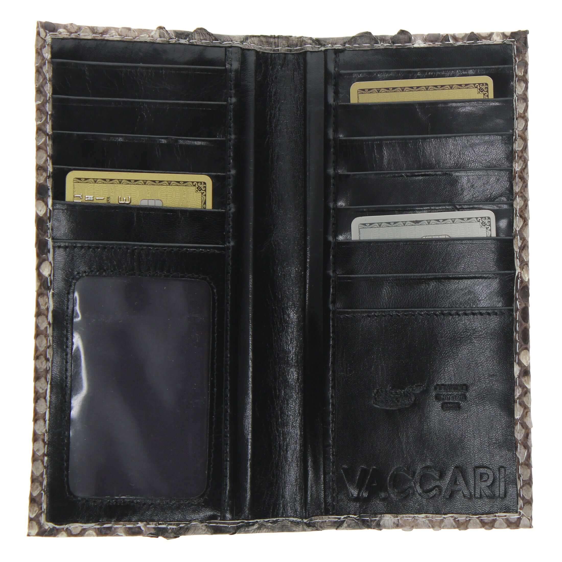 Men's Natural python Checkbook Wallet | Vaccari