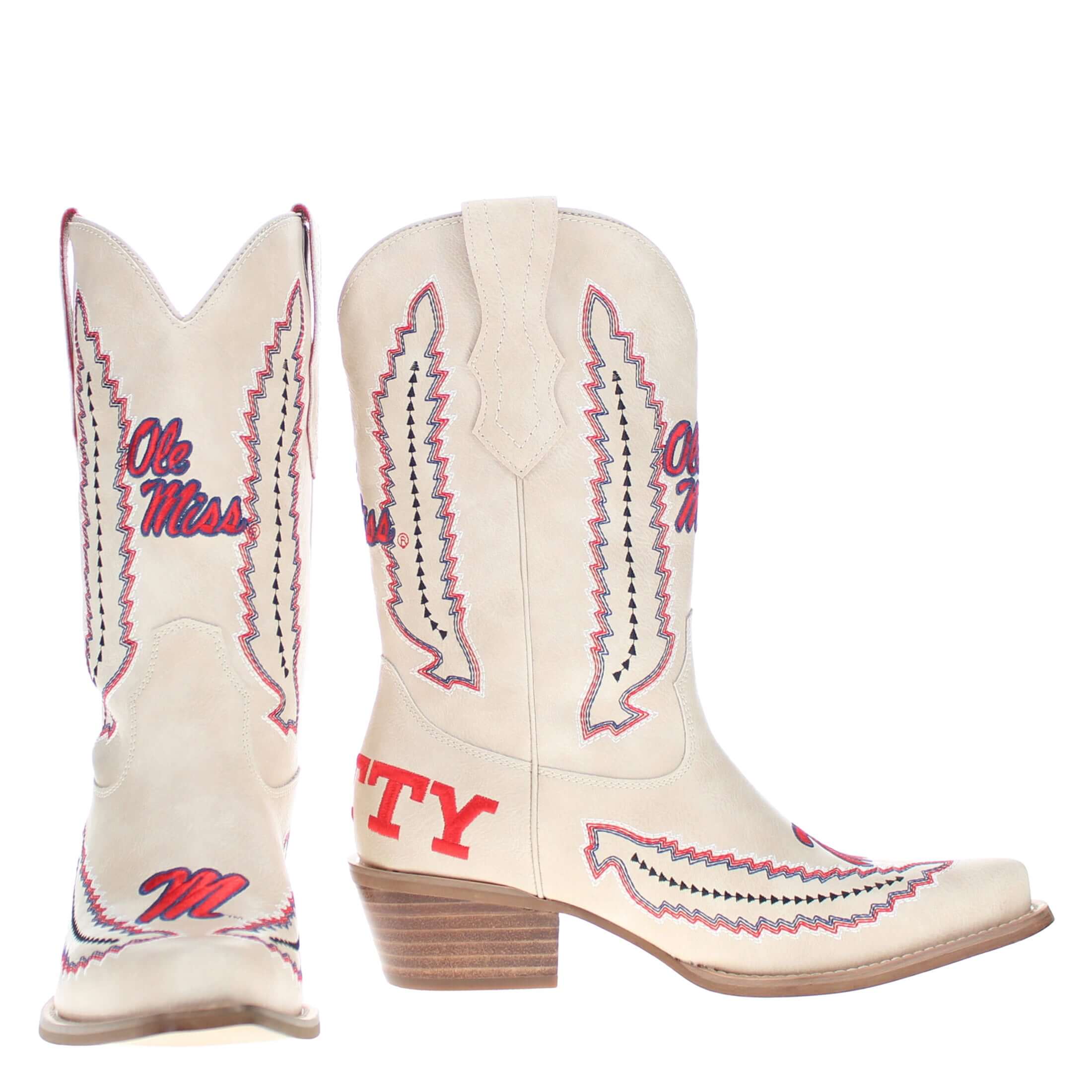 Women's Ole Miss Short Cowgirl Boots | Vaccari Boots