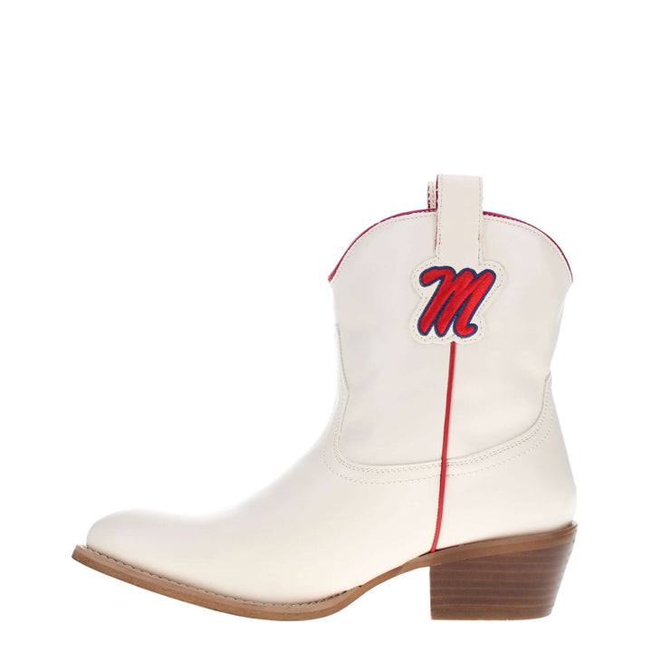 Women's University of Mississippi Bone Fringe Bootie Lucy By V By Vaccari