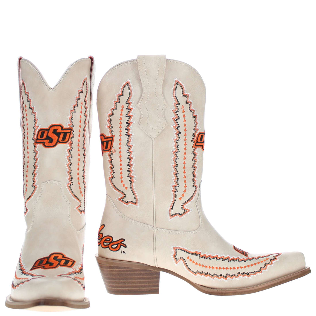 Oklahoma State University Mimi Short Bone Boot By V By Vaccari