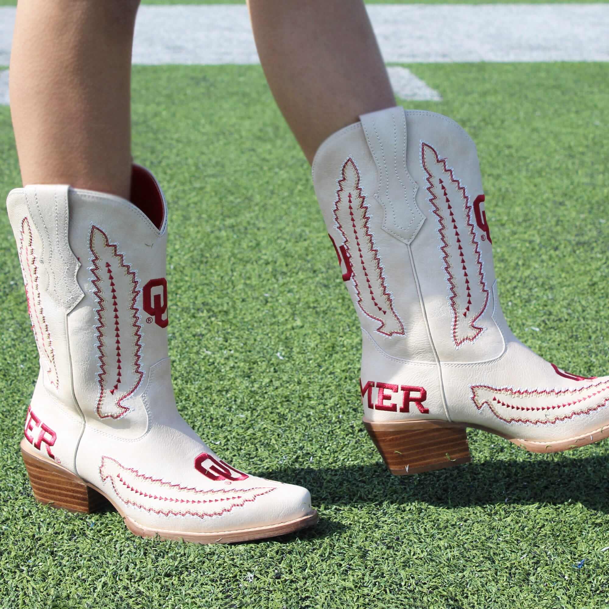 University of Oklahoma Mimi Short Bone Boot By V By Vaccari