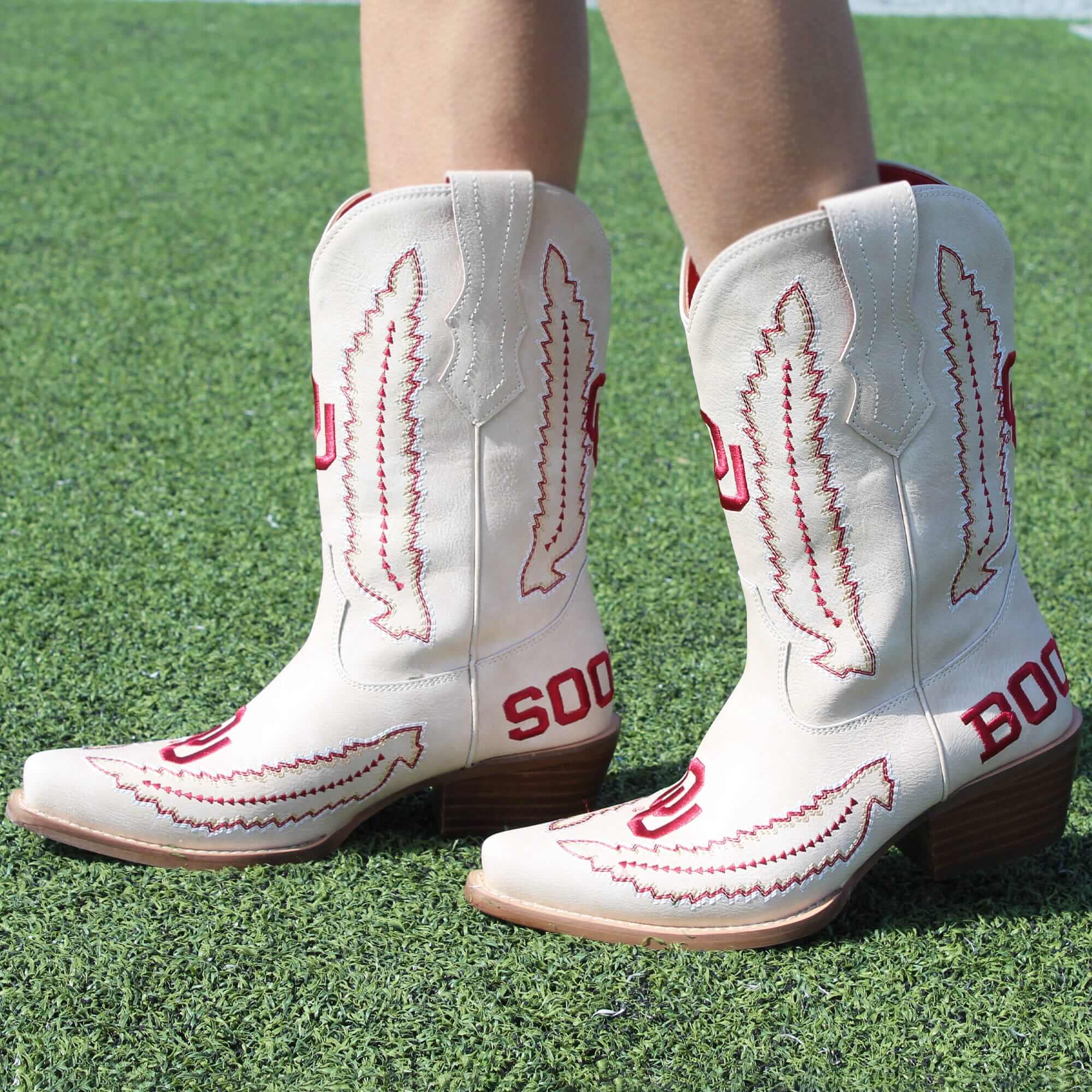 University of Oklahoma Mimi Short Bone Boot By V By Vaccari