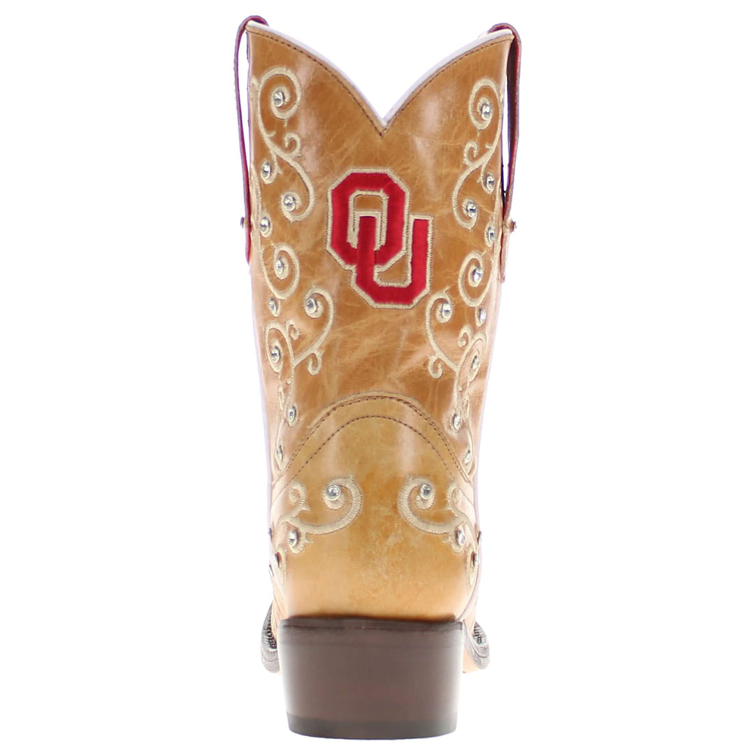 Kid's Chloe University of Oklahoma Scroll Cowgirl Boots by Vaccari