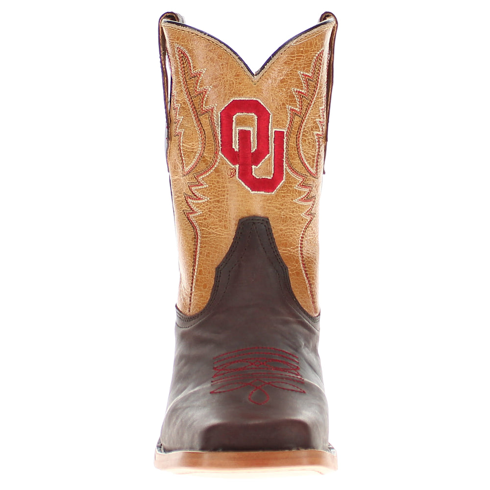 Kid's Peyton University of Oklahoma Leather Boots by Vaccari