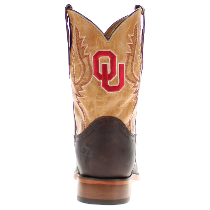 Kid's Peyton University of Oklahoma Leather Boots by Vaccari