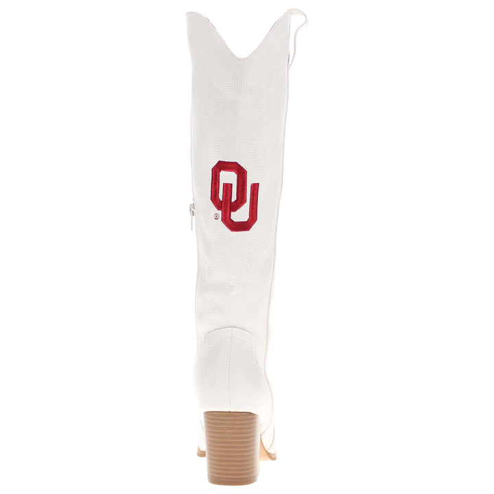 University of Oklahoma Blair Tall White Boot By V By Vaccari