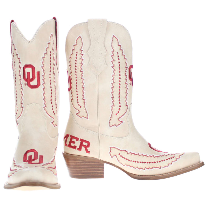 University of Oklahoma Mimi Short Bone Boot By V By Vaccari